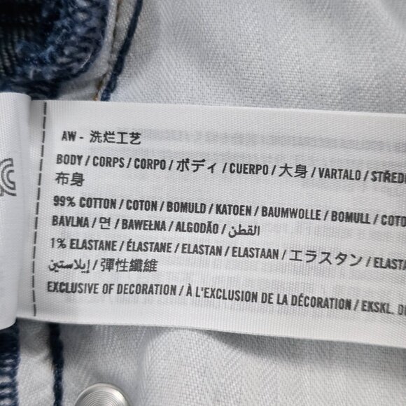 Abercrombie & Fitch High Rise Flare Jeans 32 Blue  Dark Wash NWT - Picture 7 of 7